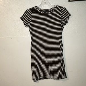 Stripped Tee shirt Dress